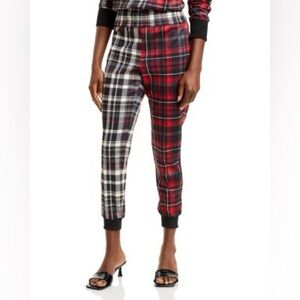 Alice + Olivia NWTs Designer Sample Tokyo Combo Hi Tech Pants Joggers Small